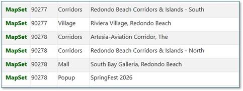 A screenshot of a list of locations

AI-generated content may be incorrect.